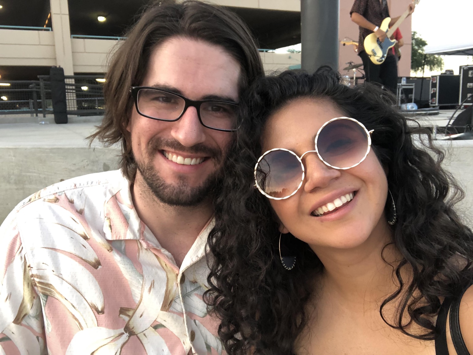 Evan and Joselyn at an outdoor concert